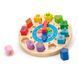 Дерев'яний пазл-сортер Viga Toys Годинник (59235) kidis_9535 фото 3