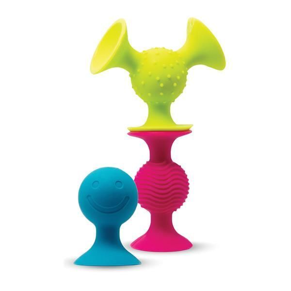 Набір сенсорних брязкалець Fat Brain Toys pipSquigz 3 шт. (F089ML) kidis_13613 фото