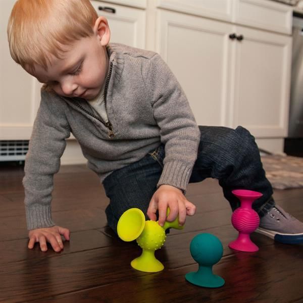 Набір сенсорних брязкалець Fat Brain Toys pipSquigz 3 шт. (F089ML) kidis_13613 фото