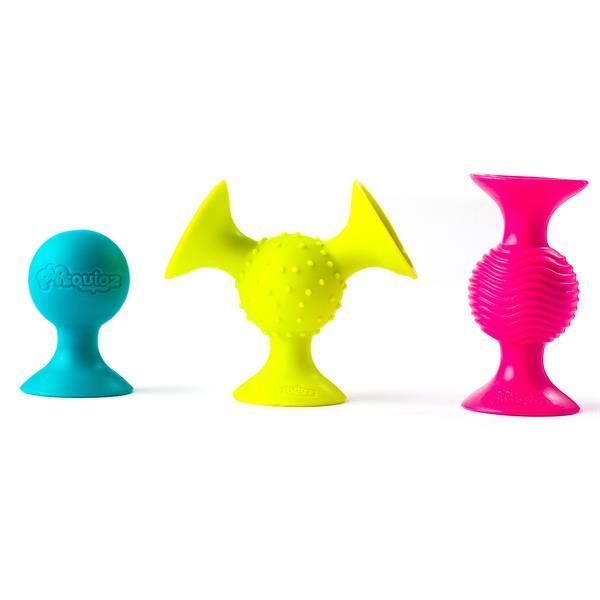 Набір сенсорних брязкалець Fat Brain Toys pipSquigz 3 шт. (F089ML) kidis_13613 фото
