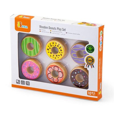 Іграшкові продукти Viga Toys Дерев'яні пончики (51604) kidis_2415 фото