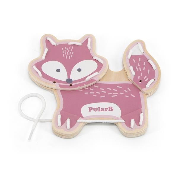 Дерев'яна шнурівка Viga Toys PolarB Звірята (44044) kidis_9102 фото