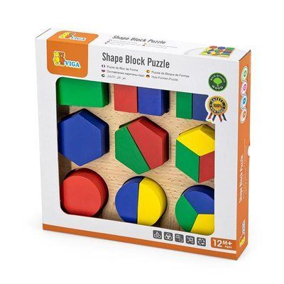 Дерев'яний пазл-сортер Viga Toys Частини фігур (58573) kidis_9532 фото
