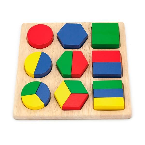 Дерев'яний пазл-сортер Viga Toys Частини фігур (58573) kidis_9532 фото