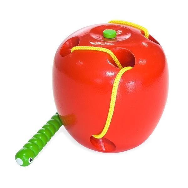 Дерев'яна шнурівка Viga Toys Яблучко (56276) kidis_599 фото