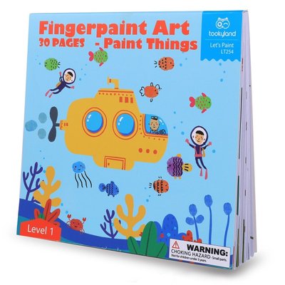Албом для малювання пальчиковими фарбами голубий Tookyland 100832 фото