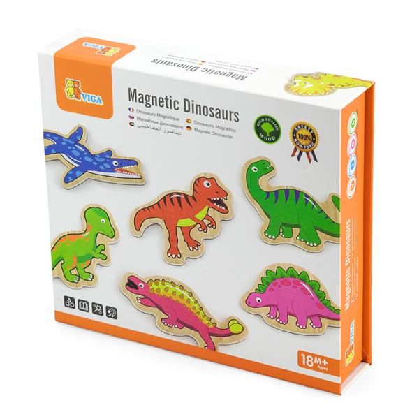 Набір магнітів Viga Toys Динозаври 20 шт. (50289) kidis_2012 фото